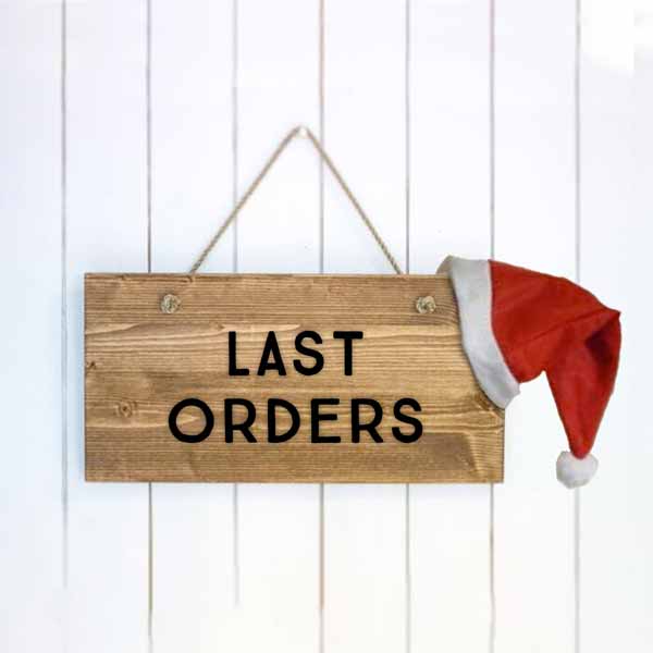 Last orders before Christmas