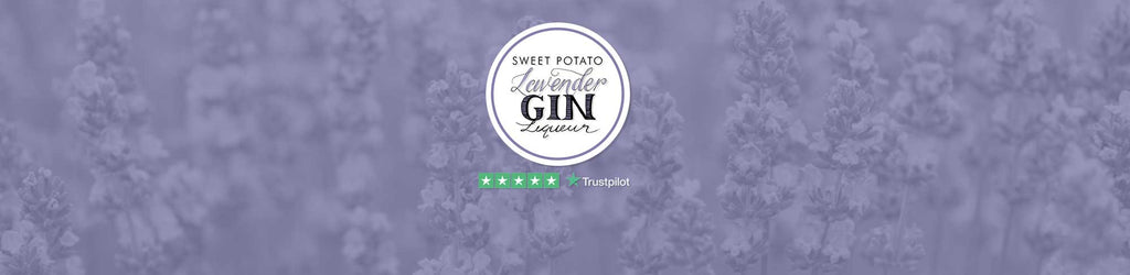 Sweet Potato Lavender Gin Liqueur Background