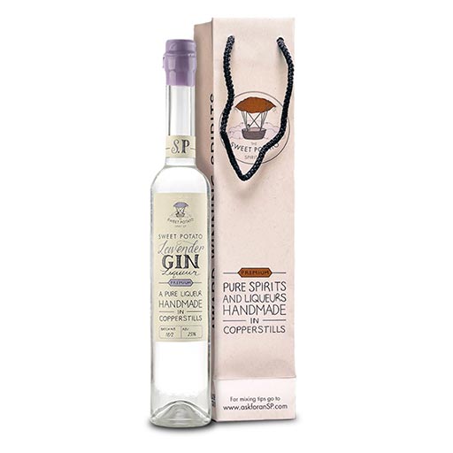 SP Lavender Gin Liqueur Giftbag - The Sweet Potato Spirit Co.