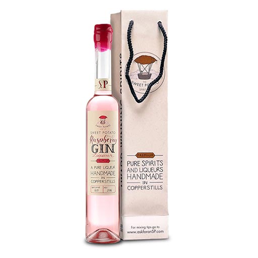 SP Raspberry Gin Liqueur Giftbag - The Sweet Potato Spirit Co.
