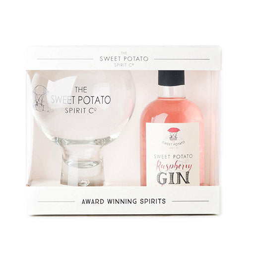 Raspberry Gin Globe Giftset - The Sweet Potato Spirit Co